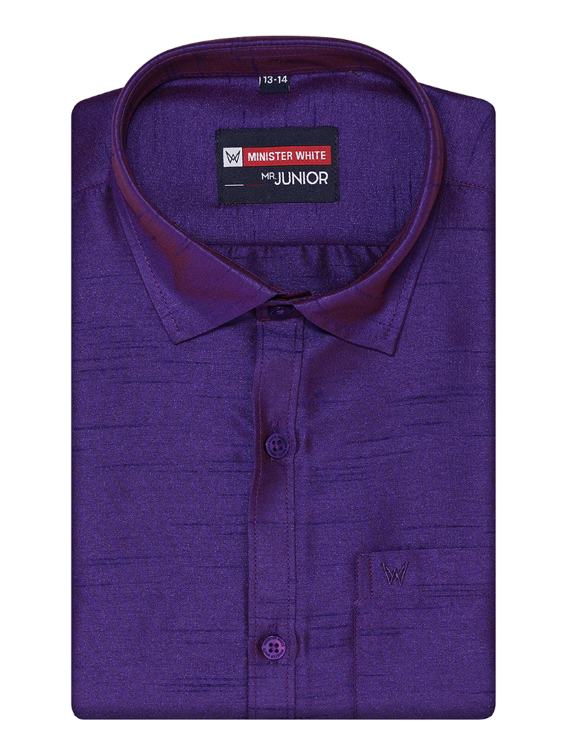 Dark Blue Kids Colour Shirt - Faithful Boy_A08