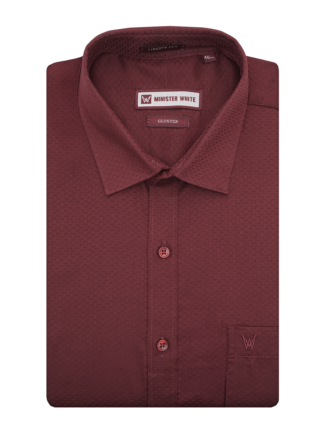 Men's Premium Poly Cotton Regular Fit Maroon Colour Shirt Gloster