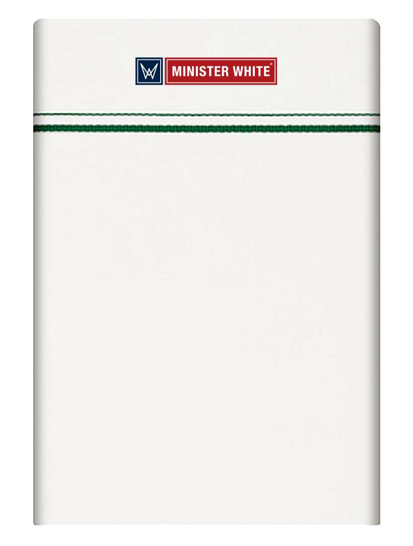 Mens Cotton White Single Layered Small Border Dhoti - Splendon by Minister White