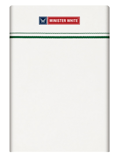 Mens Cotton White Single Layered Small Border Dhoti - Splendon by Minister White