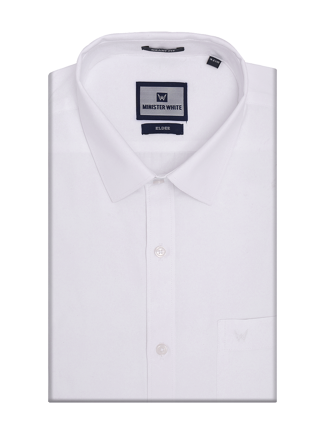 Mens Cotton Linen White Smart Fit Shirt Clife by Minister White
