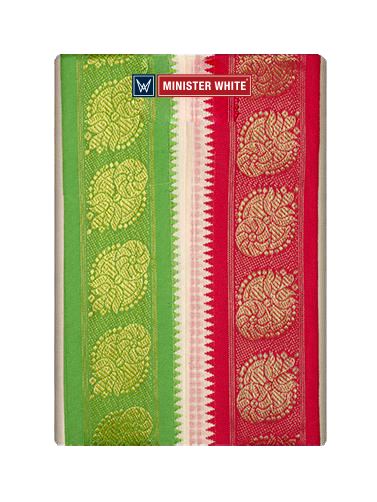 Cotton Cream Angavastram - Gyani by Minister White