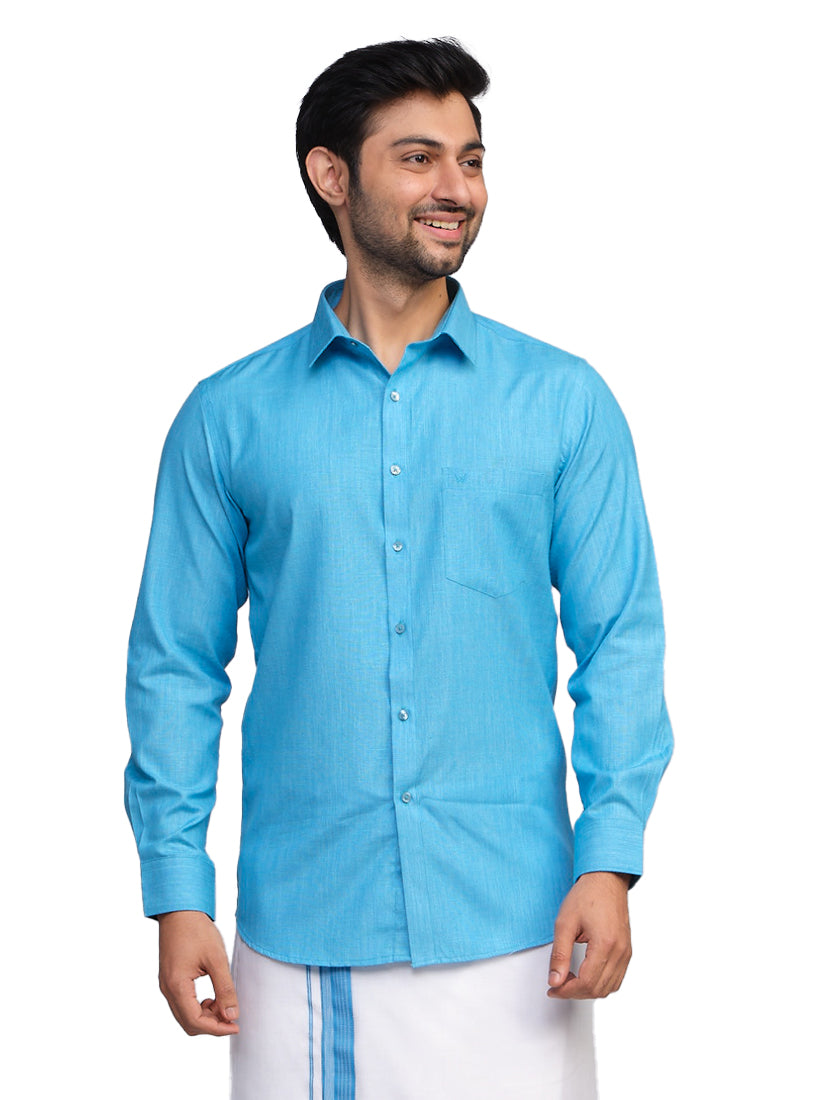 Blue Shirt. Regular Fit. Liberty Cut. Forum