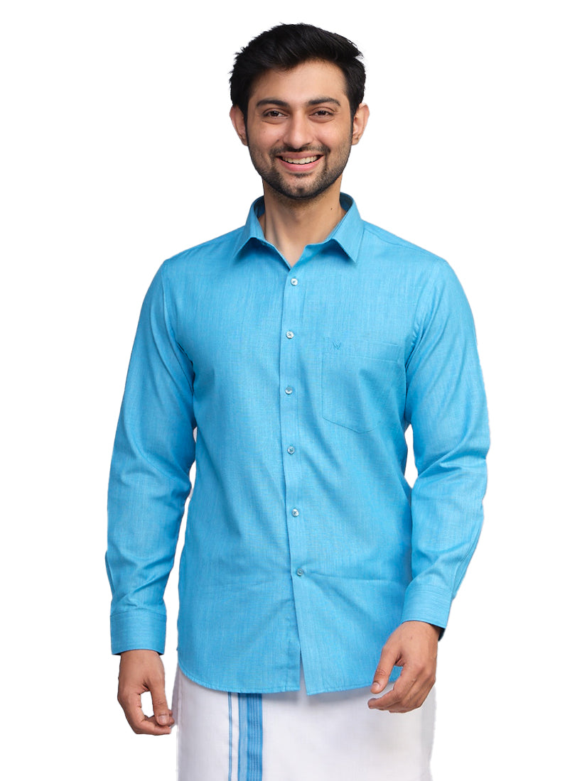 Blue Shirt. Regular Fit. Liberty Cut. Forum
