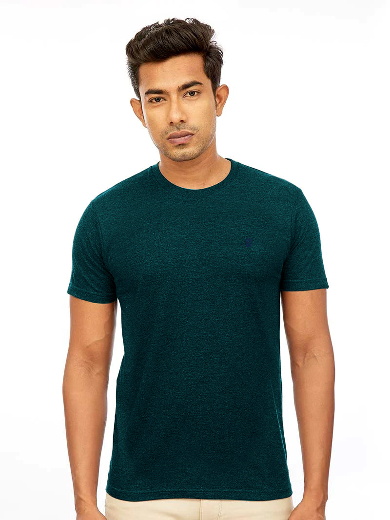 Peacock Round Neck T Shirt_SH 15