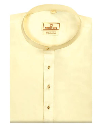 Mens Arts Silk Regular fit Full Sleeves Kurta Sadabahar Cream by Minister White