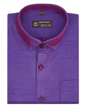 Raw Silk - Purple Kids Colour Shirt